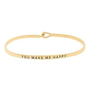 YOU MAKE ME HAPPY MESSAGE BRACELET